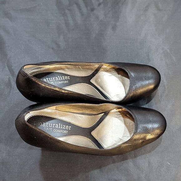 NATURALIZER N5 COMFORT LEATHER LOW HEEL PUMP - Picture 7 of 14